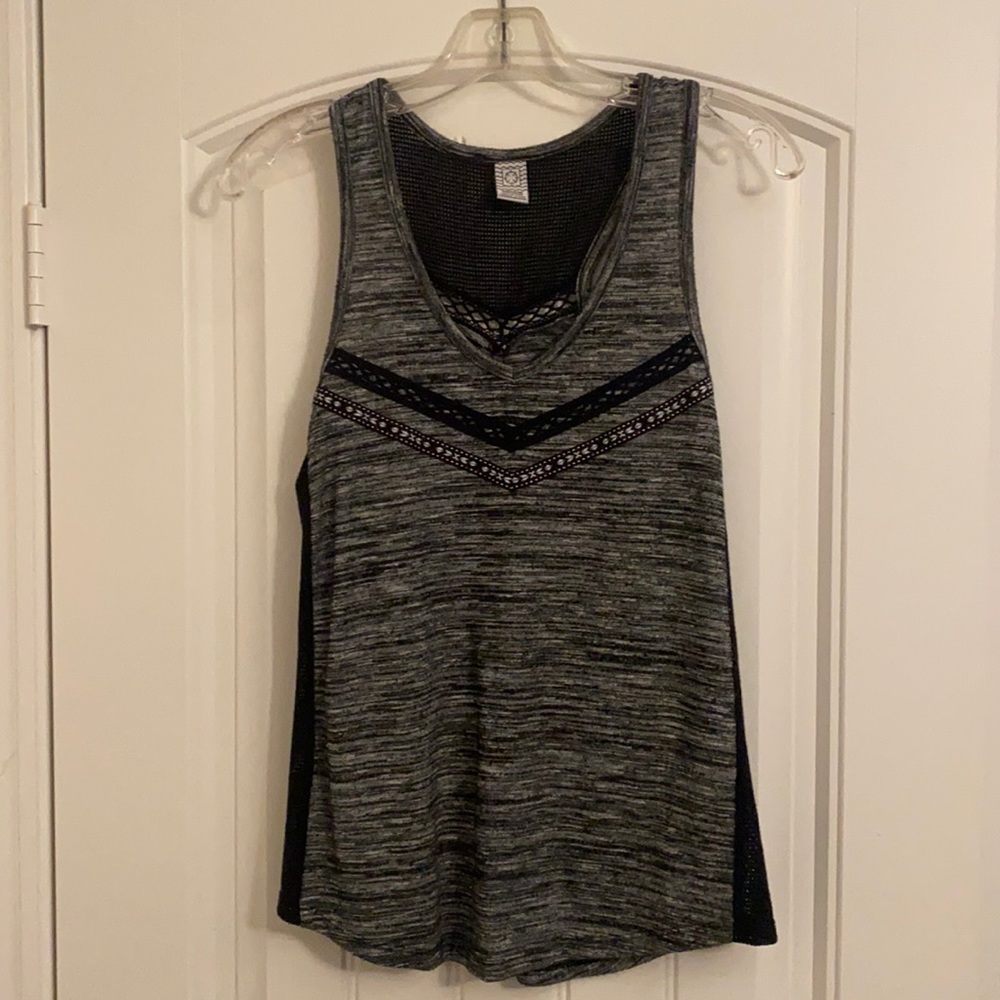 Black/grey tank top size medium
